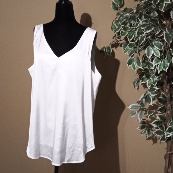 XL Like New Unbranded Silky Lined Sleeveless Camisole Top - Picture 1 of 12